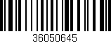 Código de barras (EAN, GTIN, SKU, ISBN): '36050645'