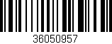 Código de barras (EAN, GTIN, SKU, ISBN): '36050957'
