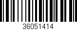 Código de barras (EAN, GTIN, SKU, ISBN): '36051414'