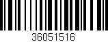 Código de barras (EAN, GTIN, SKU, ISBN): '36051516'