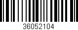 Código de barras (EAN, GTIN, SKU, ISBN): '36052104'