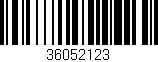 Código de barras (EAN, GTIN, SKU, ISBN): '36052123'