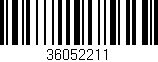 Código de barras (EAN, GTIN, SKU, ISBN): '36052211'