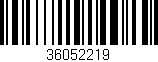 Código de barras (EAN, GTIN, SKU, ISBN): '36052219'