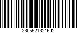 Código de barras (EAN, GTIN, SKU, ISBN): '3605521321602'
