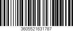 Código de barras (EAN, GTIN, SKU, ISBN): '3605521631787'