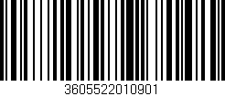Código de barras (EAN, GTIN, SKU, ISBN): '3605522010901'