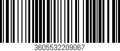 Código de barras (EAN, GTIN, SKU, ISBN): '3605532209067'