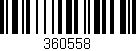 Código de barras (EAN, GTIN, SKU, ISBN): '360558'
