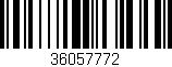 Código de barras (EAN, GTIN, SKU, ISBN): '36057772'