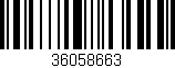 Código de barras (EAN, GTIN, SKU, ISBN): '36058663'