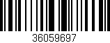 Código de barras (EAN, GTIN, SKU, ISBN): '36059697'