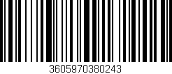 Código de barras (EAN, GTIN, SKU, ISBN): '3605970380243'