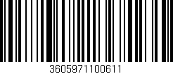 Código de barras (EAN, GTIN, SKU, ISBN): '3605971100611'