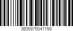 Código de barras (EAN, GTIN, SKU, ISBN): '3605975047158'