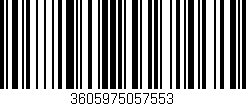 Código de barras (EAN, GTIN, SKU, ISBN): '3605975057553'