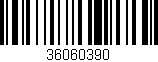 Código de barras (EAN, GTIN, SKU, ISBN): '36060390'