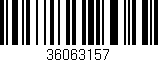 Código de barras (EAN, GTIN, SKU, ISBN): '36063157'