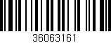 Código de barras (EAN, GTIN, SKU, ISBN): '36063161'