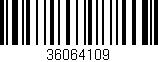 Código de barras (EAN, GTIN, SKU, ISBN): '36064109'