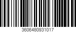 Código de barras (EAN, GTIN, SKU, ISBN): '3606480931017'