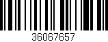 Código de barras (EAN, GTIN, SKU, ISBN): '36067657'