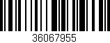 Código de barras (EAN, GTIN, SKU, ISBN): '36067955'