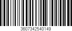 Código de barras (EAN, GTIN, SKU, ISBN): '3607342540149'