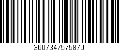 Código de barras (EAN, GTIN, SKU, ISBN): '3607347575870'