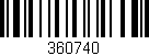 Código de barras (EAN, GTIN, SKU, ISBN): '360740'