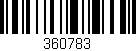 Código de barras (EAN, GTIN, SKU, ISBN): '360783'