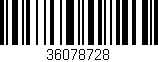 Código de barras (EAN, GTIN, SKU, ISBN): '36078728'