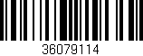 Código de barras (EAN, GTIN, SKU, ISBN): '36079114'