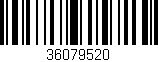 Código de barras (EAN, GTIN, SKU, ISBN): '36079520'