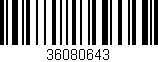 Código de barras (EAN, GTIN, SKU, ISBN): '36080643'