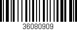Código de barras (EAN, GTIN, SKU, ISBN): '36080909'