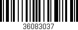 Código de barras (EAN, GTIN, SKU, ISBN): '36083037'