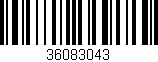 Código de barras (EAN, GTIN, SKU, ISBN): '36083043'