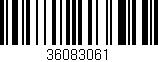 Código de barras (EAN, GTIN, SKU, ISBN): '36083061'