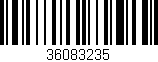 Código de barras (EAN, GTIN, SKU, ISBN): '36083235'