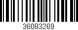Código de barras (EAN, GTIN, SKU, ISBN): '36083269'