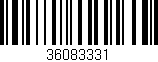 Código de barras (EAN, GTIN, SKU, ISBN): '36083331'