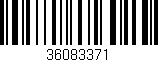 Código de barras (EAN, GTIN, SKU, ISBN): '36083371'