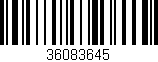 Código de barras (EAN, GTIN, SKU, ISBN): '36083645'
