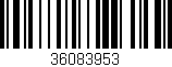 Código de barras (EAN, GTIN, SKU, ISBN): '36083953'