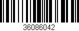 Código de barras (EAN, GTIN, SKU, ISBN): '36086042'