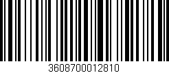 Código de barras (EAN, GTIN, SKU, ISBN): '3608700012810'