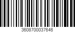 Código de barras (EAN, GTIN, SKU, ISBN): '3608700037646'
