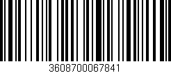 Código de barras (EAN, GTIN, SKU, ISBN): '3608700067841'