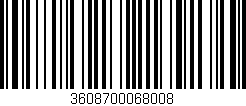 Código de barras (EAN, GTIN, SKU, ISBN): '3608700068008'